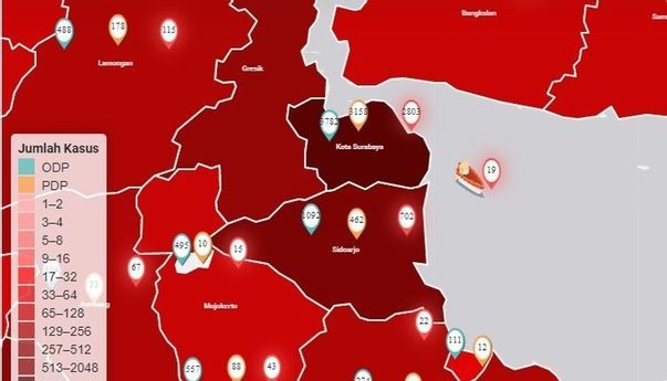 Penjelasan Pemprov Jatim bahwa Surabaya Bukan Zona Hitam, tapi Merah Tua