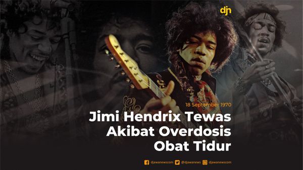 Jimi Hendrix Tewas Akibat Overdosis Obat Tidur