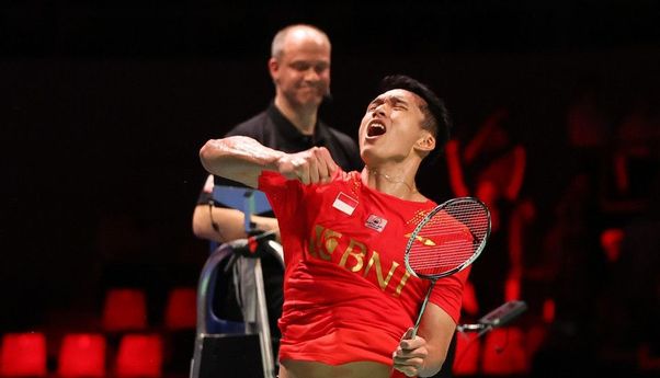 Detik-detik Jonatan Christie Kalahkan Li Shi Feng, Antarkan Indonesia Raih Gelar Juara Piala Thomas 2020