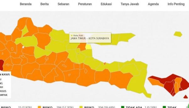 Sejak Awal 2020, Ini Pertama Kalinya Surabaya Masuk Zona Kuning: Alhamdulillah Setelah Menunggu Sekian Purnama