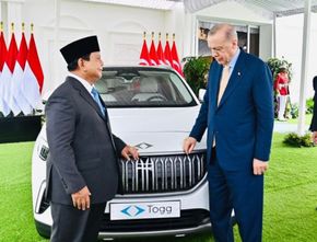 Erdogan Beri Hadiah Mobil Listrik Buatan Turki ke Prabowo