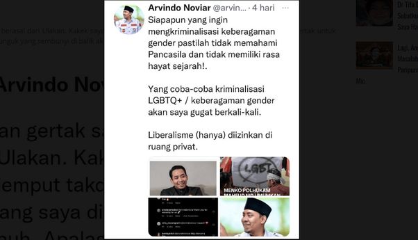 Ketum Partai Rakyat Bikin Cuitan Dukung LGBT di Indonesia, Tagar “Karbala” Trending di Twitter