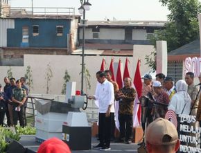 Presiden Jokowi Resmikan Sodetan Ciliwung: Bisa Menyelesaikan 62 Persen Persoalan Banjir Jakarta