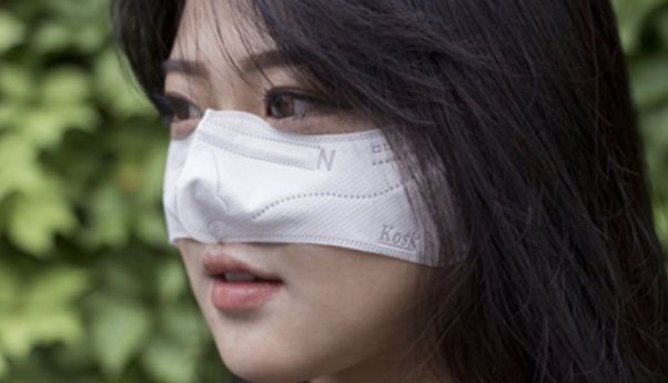 Viral Bentuk Masker dari Korea Selatan! Hidung Saja yang Ditutup, Mulut Bisa Dipakai Buat Makan dan Minum
