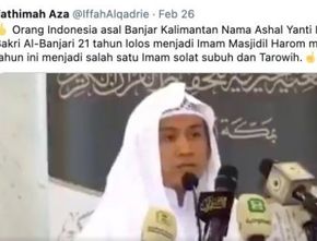 Ada WNI jadi Imam Masjidil Haram, Benarkah?