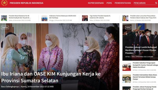 Situs presiden.go.id Disebut Tak Bayar Domain, Istana Tegaskan Bukan Situs Resmi Presiden