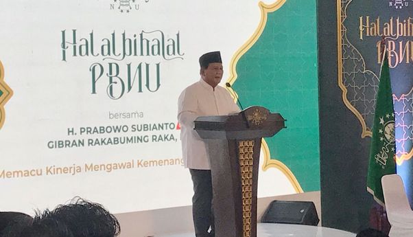 Prabowo Sebut Butuh Kekuatan NU untuk Bangun Bangsa 5 Tahun ke Depan
