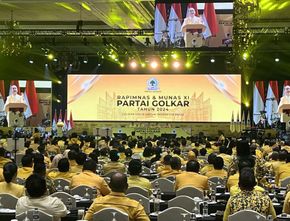 Pidato di Munas Golkar, Bahlil Singgung 'Raja Jawa': Kalau Kita Main-main, Celaka Kita