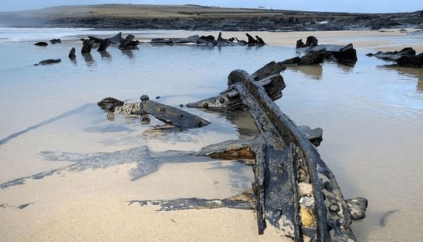 Satu Abad Terkubur, Bangkai Kapal Perang Jerman Muncul Kembali