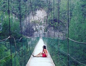 Spot Foto Ekstrem Jembatan Tornagodang di Desa Tornagodang, Toba Samosir