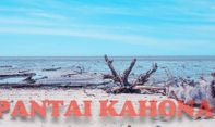 Menyusuri Pasir Putih Pantai Kahona di Sei Tawar, Labuhanbatu