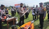 Klaten Siaga Merapi, Polisi Lakukan Apel Kesiapan Bencana