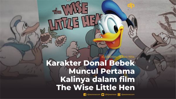 Karakter Donal Bebek Muncul Pertama Kalinya dalam Film The Wise Little Hen