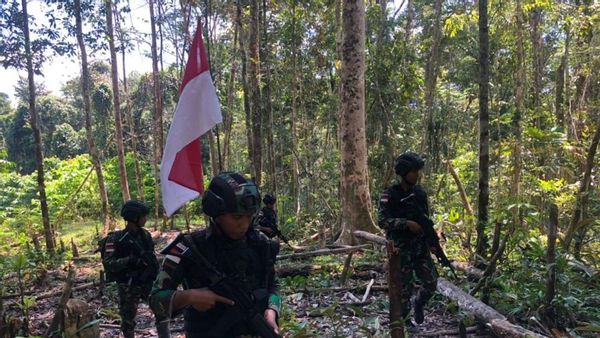 Aksi Satgas Yonmek 403 Pastikan Tak Ada Ancaman Asing dari Patok Perbatasan MM 5