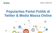 Popularitas Partai Politik di Media Massa Online dan Twitter Periode Oktober 2022
