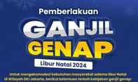 Ada 26 Titik Lokasi, Aturan Ganjil Genap Jelang Tahun Baru 2025