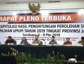 Pelaksanaan Pemilu 2019 di Jawa Timur Lancar, Jokowi-Maruf Menang