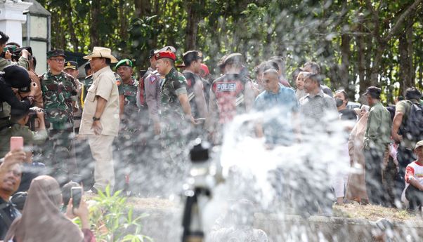 Prabowo Bangun Pipa Air Bersih di Gunungkidul: Masyarakat Bisa Panen Tiga Kali