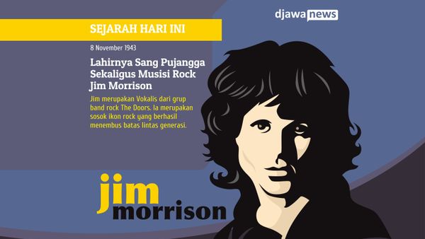 Jim Morrison, Sang Punjangga dan Vocalis Rock yang Penuh Kontroversi