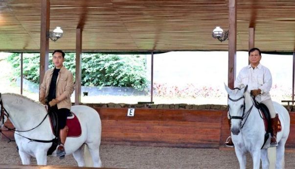 Gibran Rakabuming Jadikan Prabowo Subianto Guru Berkuda di Hambalang