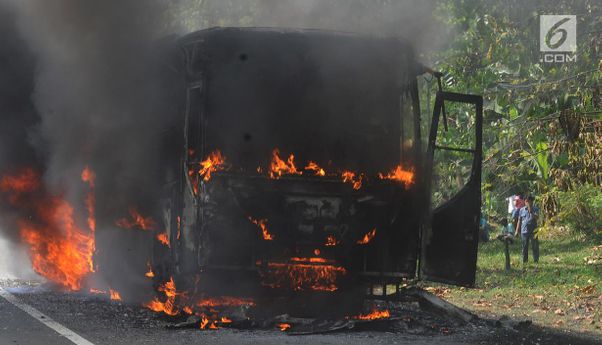 Hilang Peri Kemanusian! KKB Bakar Bus dengan 30 Penumpang Tewas Terbakar