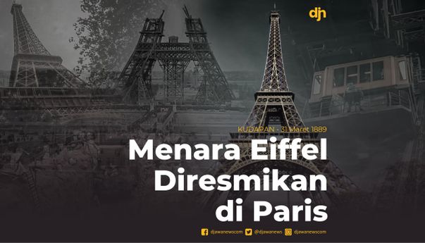 Menara Eiffel Diresmikan di Paris