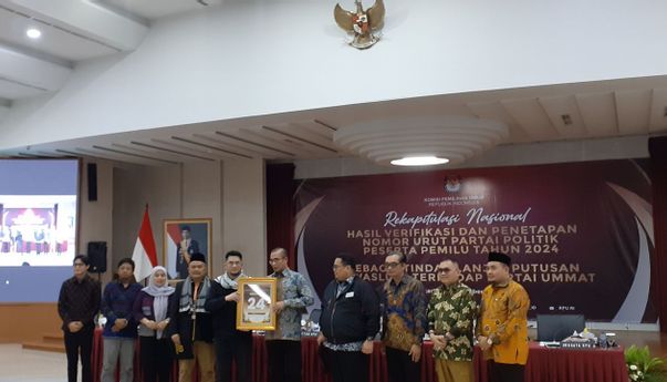 Ditetapkan Sebagai Peserta Pemilu 2024, Partai Ummat Dapat Nomor Urut 24