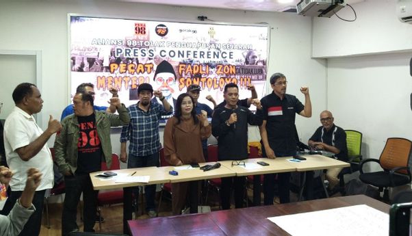 Aktivis 98 Kecam Pernyataan Fadli Zon soal Pemerkosaan Massal, Desak Minta Maaf dan Mundur dari Jabatannya