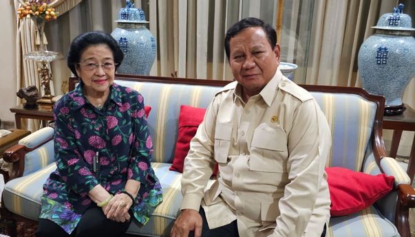 Momen Pertemuan Presiden Prabowo dan Megawati di Teuku Umar
