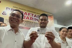 Bobby Nasution Lansung Daftar Bacagub Sumut 2024 setelah Resmi Jadi Kader Gerindra