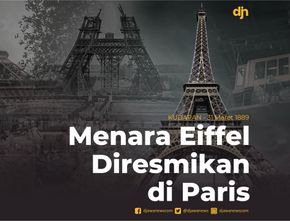 Menara Eiffel Diresmikan di Paris