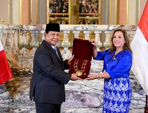 Presiden Prabowo Dianugerahi Penghargaan “Grand Cross of the Order of the Sun of Peru”