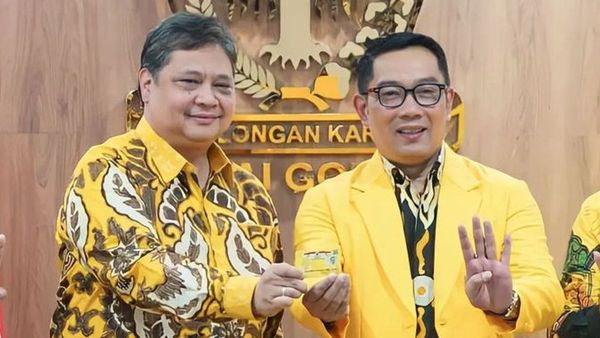 Ditugaskan Airlangga Galang Pemilih, Ridwan Kamil: Followers 30 juta, Jadi Modal Posting Golkar
