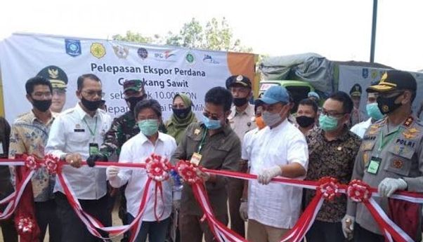Bangka Belitung Ekspor 10 Ton Cangkang Kelapa Sawit ke Jepang