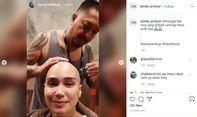Divonis Kanker Ovarium, Feby Febiola Cukur Gundul Rambutnya