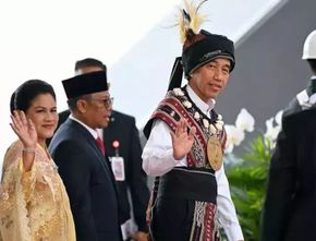 Kali Ini Presiden Jokowi Kenakan Baju Adat Maluku Hadiri Sidang Tahunan MPR