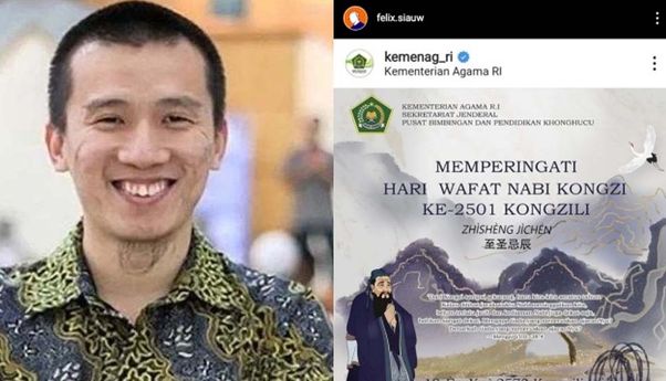 Ustadz Felix Siauw Sindir Postingan Kemenag: “Baru Tau Ada Nabi Kongzi, Makasih”