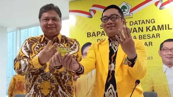 Airlangga Masih Tunggu Hasil Survei Soal Maju atau Tidaknya Ridwan Kamil di Pilkada DKI