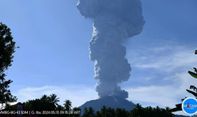 Gunung Ibu Kembali Erupsi, Lontarkan Abu Vulkanik Setinggi 5 KM dari Puncak