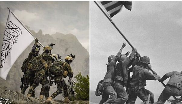 Bikin Gambar Pengibaran Bendera Mirip di Iwo Jima, Badri 313 Ejek AS