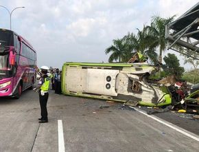 Ternyata Positif Narkoba: Sopir Bus Maut Tewaskan 13 Penumpang di Tol Surabaya-Mojokerto