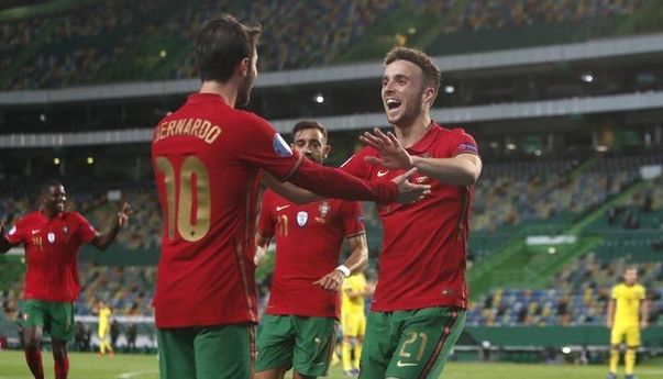 Tanpa Cristiano Ronaldo, Portugal Kandaskan Swedia 3-0