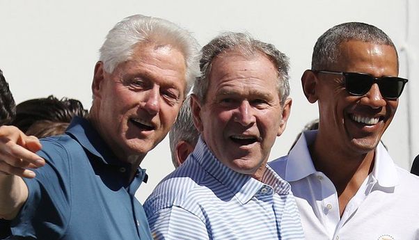 Datang dari Partai Berbeda, George W. Bush, Bill Clinton dan Barack Obama Bersatu Bantu Pengungsi Afghanistan
