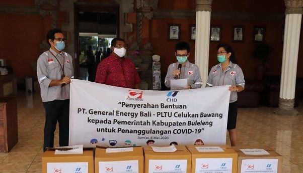 PT GEB-PLTU Celukan Bawang Bantu APD ke GTPP Corona di Buleleng