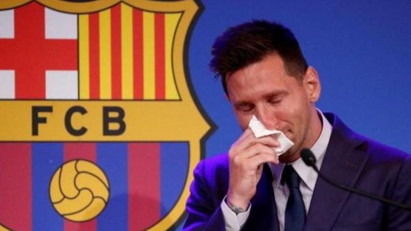 Tisu Bekas Messi Menangis dan Seka Hidung Tinggalkan Barcelona Laku Terjual Rp14 M!