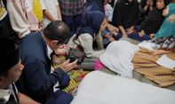 Pramono Melayat ke Rumah Bocah yang Meninggal karena Hanyut Terseret Banjir di Tebet