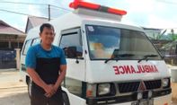 Heboh Rekaman CCTV Mobil Ambulans Tiba-tiba Jalan Sendiri saat Terpakir di Rumah Sopir