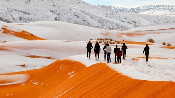 Jarang Terjadi! Gurun Sahara Diselimuti Salju dengan Suhu Minus Tiga Derajat Celcius