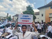 Solidaritas Santri Serukan Jogja Anti Miras dan Tuntut Adili Pelaku Penganiayaan 2 Santri Krapyak