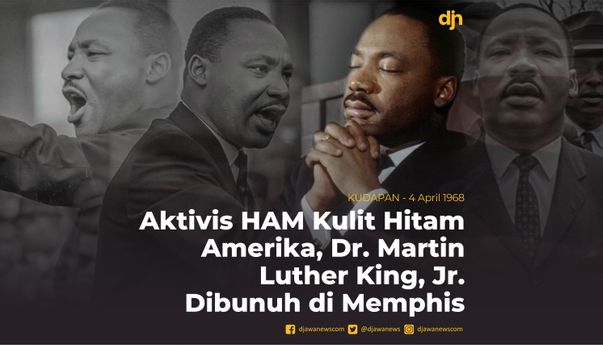 Aktifis Ham Kulit Hitam Amerika, Dr. Martin Luther King, Jr Dibunuh di Memphis